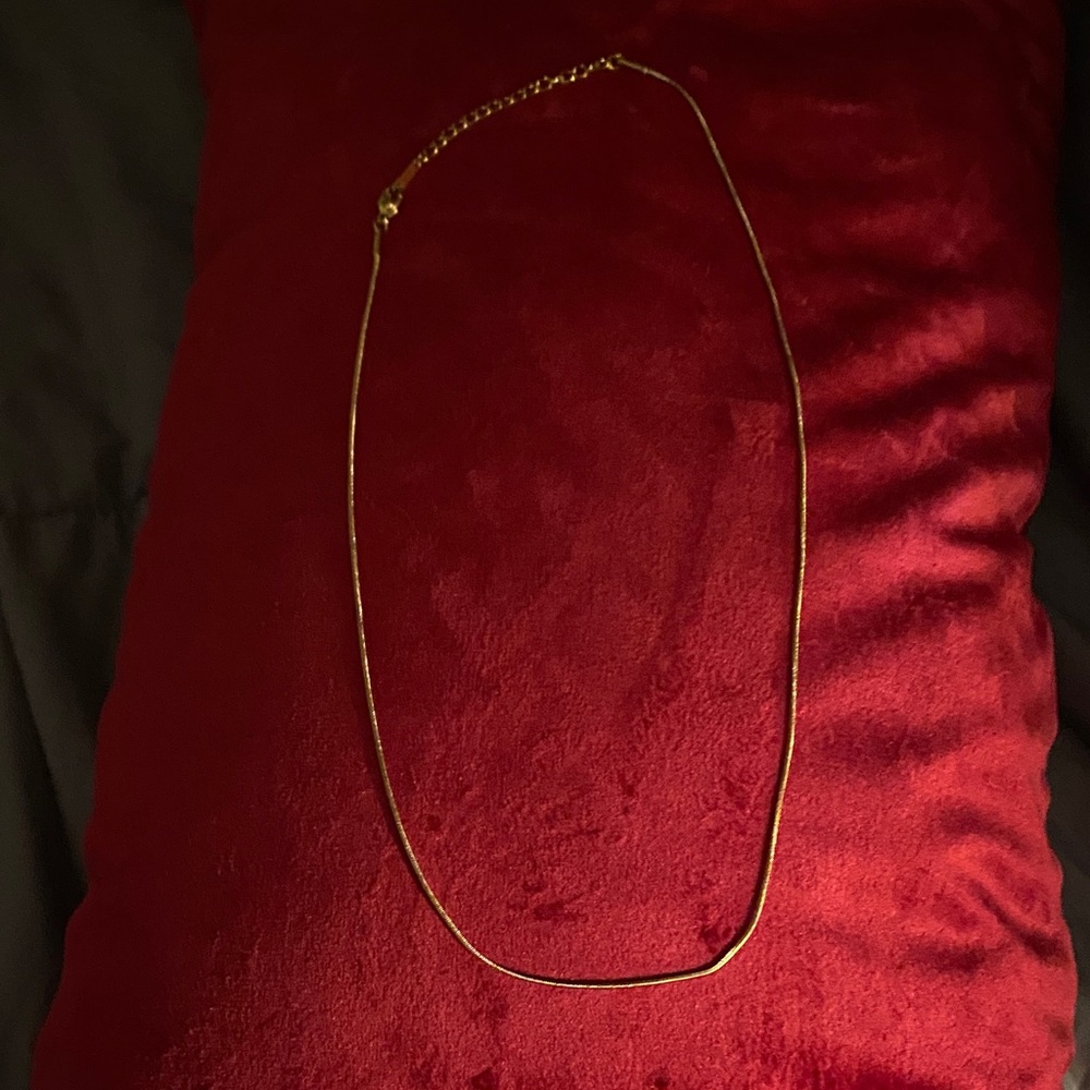 Elegant 18 Inch 18K Gold Plated Snake Chain